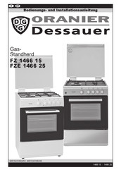 Oranier Dessauer FZE 1466 25 Bedienungs- Und Installationsanleitung