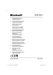 EINHELL TE-CD 18/2 Li Originalbetriebsanleitung