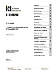 Siemens SITRANS FC430 7ME471 Betriebsanleitung