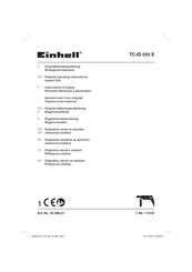 EINHELL TC-ID 550 E Originalbetriebsanleitung