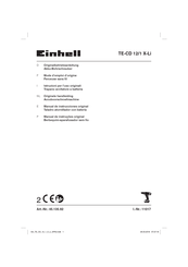 EINHELL TE-CD 12/1 X-Li Originalbetriebsanleitung