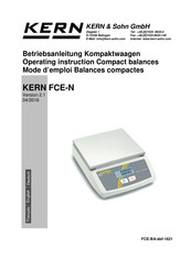 KERN FCE 3K1N Betriebsanleitung