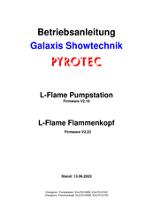 GALAXIS SHOWTECHNIK PYROTEC Betriebsanleitung