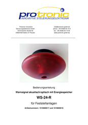 Protronic WS-24-R Bedienungsanleitung