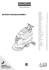 Kärcher BD 50/50 C Classic Bp Pack 80Ah Li Bedienungsanleitung