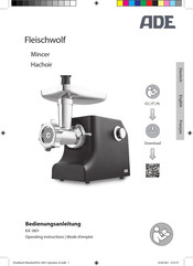 ADE KA 1802 Bedienungsanleitung