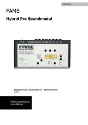 FAME Hybrid Pro DRU0039078-000 Bedienungsanleitung