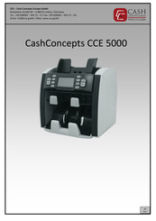 CashConcepts CCE 5000 Bedienungsanleitung