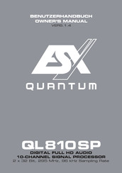 ESX Quantum QL810SP Benutzerhandbuch