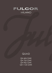 Fulgor Milano QUAD QH 604 GWK Bedienungsanleitung