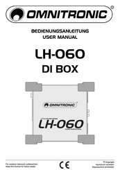 Omnitronic LH-060 DI BOX Bedienungsanleitung