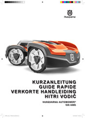 Husqvarna AUTOMOWER 535 AWD Kurzanleitung