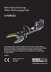 Weber Rescue Systems RSX 160-50 E-FORCE2 Betriebsanleitung