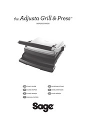 Sage the Adjusta Grill & Press SGR250 Kurzanleitung