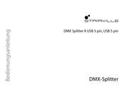 thomann STAIRVILLE DMX Splitter 8 USB 3 pin, USB 5 pin Bedienungsanleitung