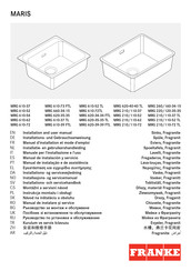 Franke MARIS MRG 610-52 Installations- Und Gebrauchsanweisung