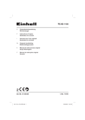 EINHELL TC-IG 1100 Originalbetriebsanleitung