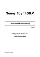 SMA Sunny Boy 1100LV Technische Beschreibung