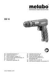 Metabo DB 10 Originalbetriebsanleitung