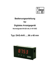 Kobold DAG-A4V Serie Bedienungsanleitung