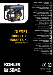 Kohler SDMO 15000 TA XL Benutzer- Und Wartungshandbuch