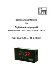 Kobold DAG-A4B Serie Bedienungsanleitung