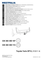 Westfalia Automotive 335 383 300 107 Montage- Und Betriebsanleitung