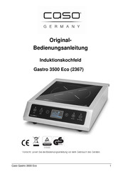 Caso Germany Gastro 3500 Eco Original Bedienungsanleitung