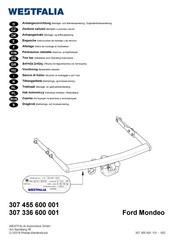 Westfalia Automotive 307 455 600 001 Montage- Und Betriebsanleitung