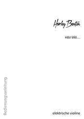 thomann Harley Benton HBV 990BLU Bedienungsanleitung