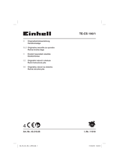EINHELL TE-CS 190/1 Originalbetriebsanleitung