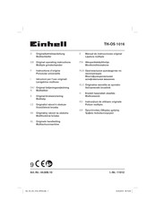 EINHELL TH-OS 1016 Originalbetriebsanleitung