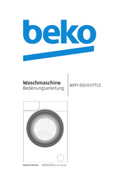 Beko WMY 81643 PTLE Bedienungsanleitung