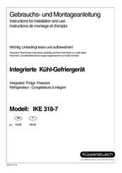 Küppersbusch IKE 318-7 Gebrauchs- Und Montageanleitung