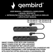 Gembird TSL-PS-F4U-01-W Handbuch
