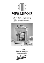 Rommelsbacher EKS 2010 Bedienungsanleitung