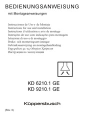 Küppersbusch KD 6210.1 GE Bedienungsanweisung Mit Montageanweisungen