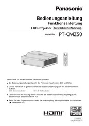 Panasonic PT-CMZ50 Bedienungsanleitung