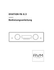 AVM OVATION PA 8.3 Bedienungsanleitung
