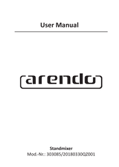 ARENDO 303085 Bedienungsanleitung