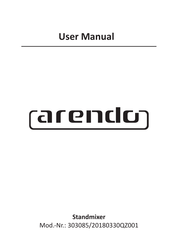 ARENDO 20180330QZ001 Bedienungsanleitung