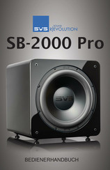 SVS Sound Revolution SB-2000 Pro Bedienerhandbuch