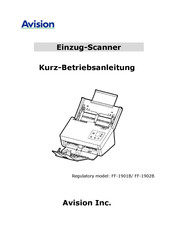 Avision FF-1902B Kurz- Betriebsanleitung