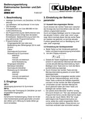 Kübler CODIX 547 Bedienungsanleitung