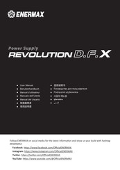 ENERMAX REVOLUTION D.F.X Benutzerhandbuch
