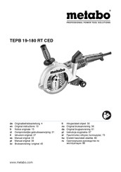 Metabo TEPB 19-180 RT CED Originalbetriebsanleitung