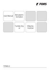 fors TP860-2 Benutzerinformation