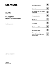 Siemens DQ 32x24VDC/0.5A HA Gerätehandbuch