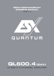 ESX Quantum QL600.4 24V Benutzerhandbuch