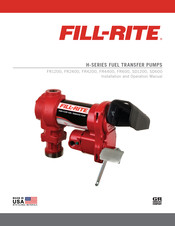 FILL-RITE FR600 Installations- Und Bedienungsanleitung